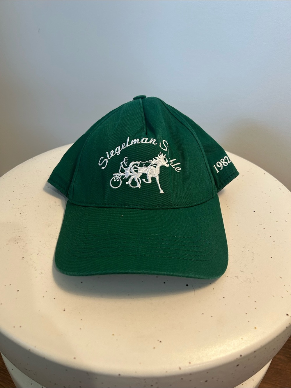 Siegelman Stable 1982 Green Horse Carriage Snapback Hat Rare Equestrian